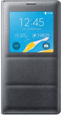 Samsung Galaxy Note 4 S View Cover Träkol