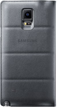 Samsung Galaxy Note 4 Flip Wallet Träkol