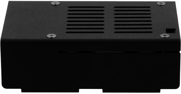 Chassi till Raspberry PI, Modell B+/Pi 2 -Rostfritt stål Svart