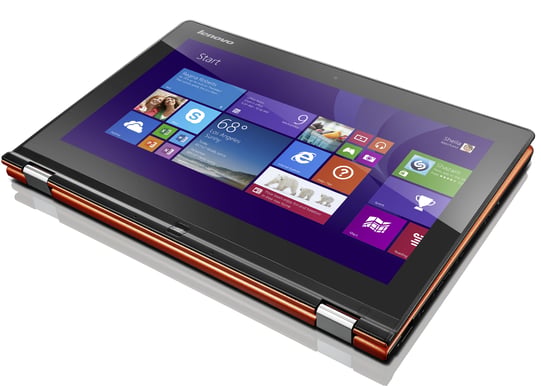 Lenovo Yoga 2 11 - Bay Trail, 4GB, 500GB, 360° vikbar design, Orange
