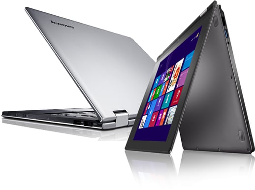 Lenovo Yoga 2 13 - i3, 4GB, 360° vridbar FullHD-skärm, Grå