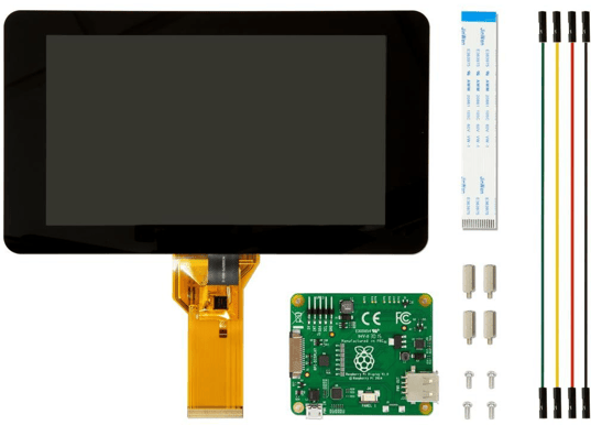 Raspberry Pi Touchskärm, 7", 800x480@60Hz