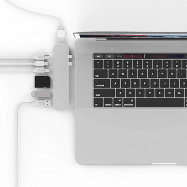 Hyperdrive MacBook Pro Hub 8 portar Silver