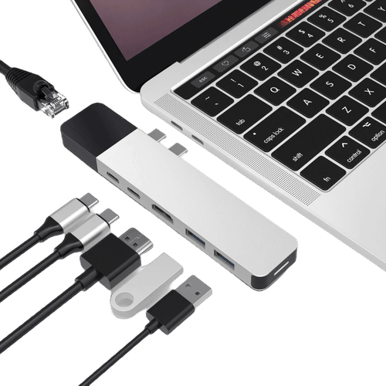 Hyperdrive USB-C Hub Silver