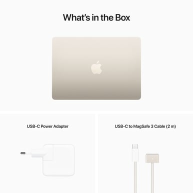 Apple MacBook Air (2022) - 13,6" | M2 | 8GB | 512GB | Stjärnglans