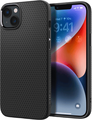 Spigen Liquid Air iPhone 14 Mattsvart