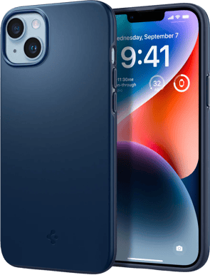 Spigen Thin Fit iPhone 14 Marinblå