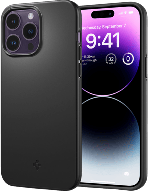 Spigen Thin Fit iPhone 14 Pro Svart