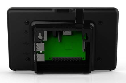 Designspark Låda för Raspberry Pi & Touch-skärm, Svart