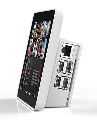 Designspark Låda för Raspberry Pi & Touch-skärm, Vit