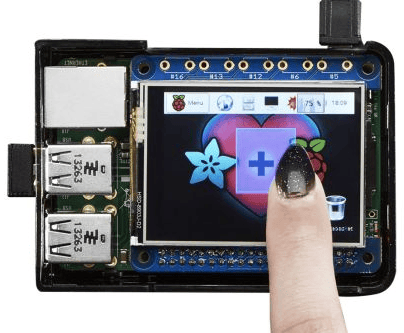 Adafruit PiTFT Mini, Pekskärm, 2.4", 320x240px