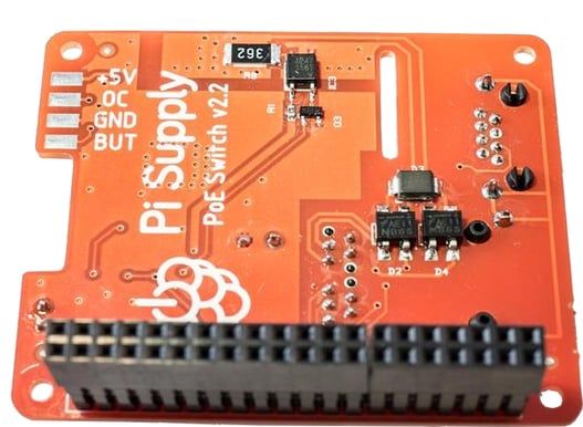 Pi Supply PoE Hat för Raspberry Pi (Via GPIO)