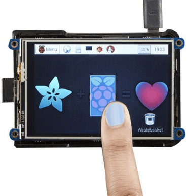 Adafruit PiTFT Plus, Pekskärm, 3.5", 480x320px