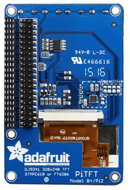 Adafruit PiTFT Plus, Pekskärm, 2.8", 320x240px