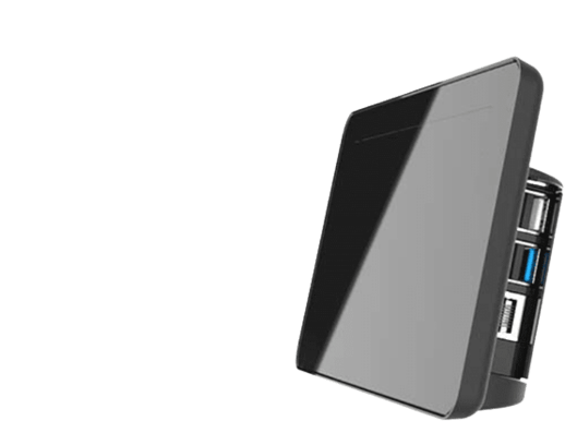 OKDO Raspberry Pi 4 Case Touchscreen Case Black