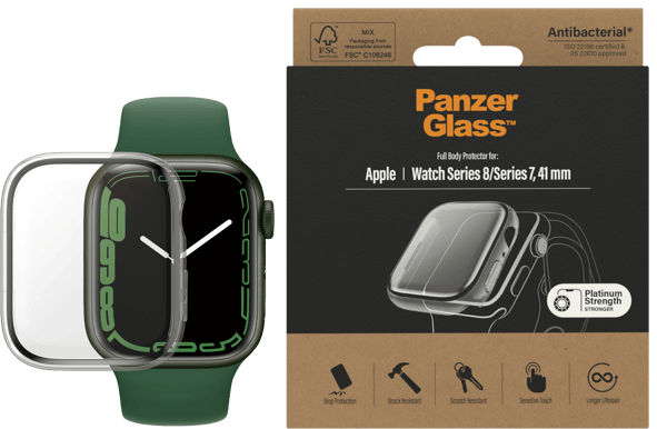 PanzerGlass Apple Watch 7/8 (41mm) Full Body Transparent