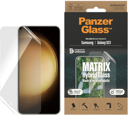 PanzerGlass Galaxy S23 UWF PET w/Applicator