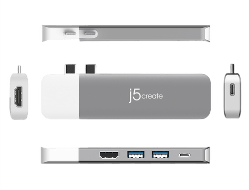 J5Create USB-C dual display Modulär dockningsstation