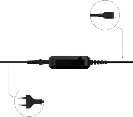 Unisynk USB-C strömadapter för Laptop  65W