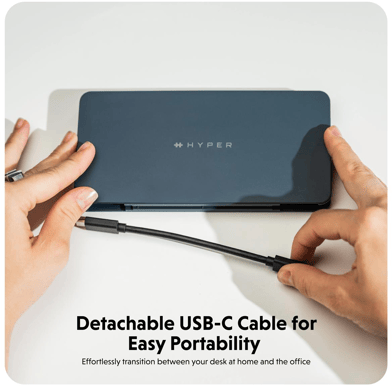 Hyperdrive 10-in-1 USB-C Dual HDMI Dockningsstation