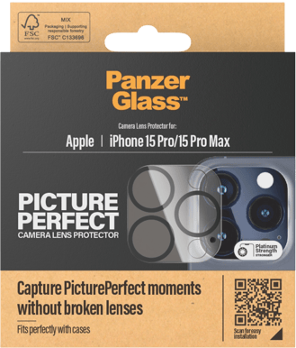 PanzerGlass iPhone 15 Pro/15 Pro Max PicturePerfect Camera Lens Protection