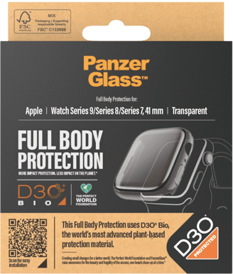 PanzerGlass Apple Watch Series 9 (41mm) Clear Full Body Protector