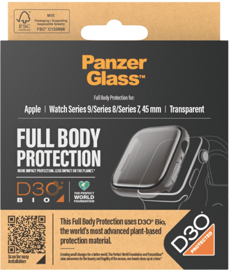 PanzerGlass Apple Watch Series 9 (45mm) Clear Full Body Protector