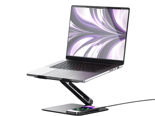 ALOGIC Elite Power Laptopstativ med trådlös laddning