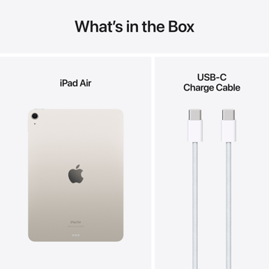 Apple iPad Air 13" (2024) 256GB 5G Stjärnglans