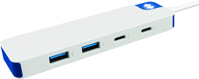 HyperDrive Flex 4 Port USB-C Combo Hub - Blå/Vit