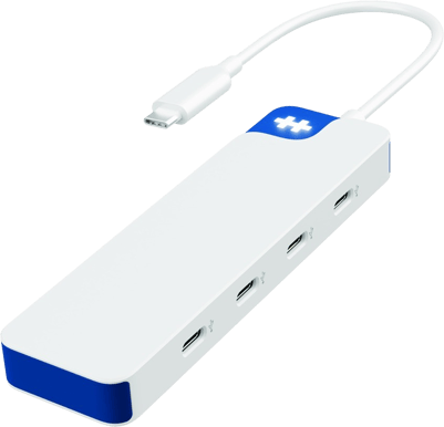 HyperDrive Flex 4 Port USB-C Hub - Blå/Vit