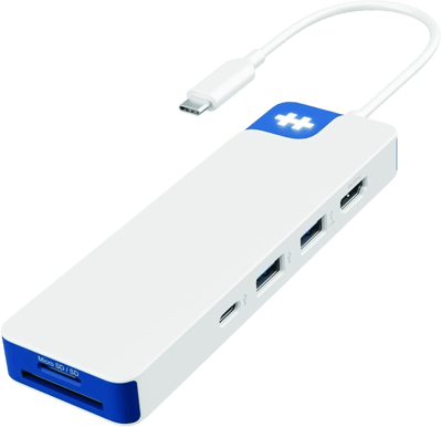 HyperDrive Flex 8 Port USB-C Hub - Blå/Vit