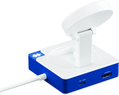 HyperDrive Flex MagCharge USB-C Dock - Blå/Vit