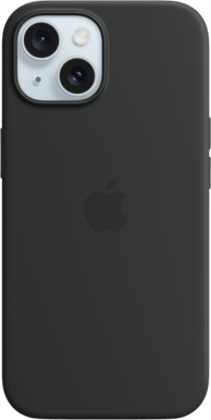 Apple iPhone 15 Silikonskal med MagSafe Svart