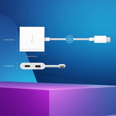 J5 Create USB C till Dual USB-C med video/PD