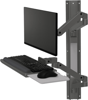 Ergotron LX Pro Wall Mount System Mörkgrå