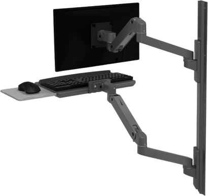 Ergotron LX Pro Wall Mount System Mörkgrå
