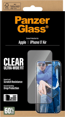 PanzerGlass iPhone Air Ultra-Wide Fit w/EasyAligner