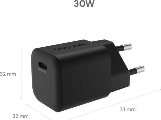 Fairphone 30W GaN USB-C Fast Charger