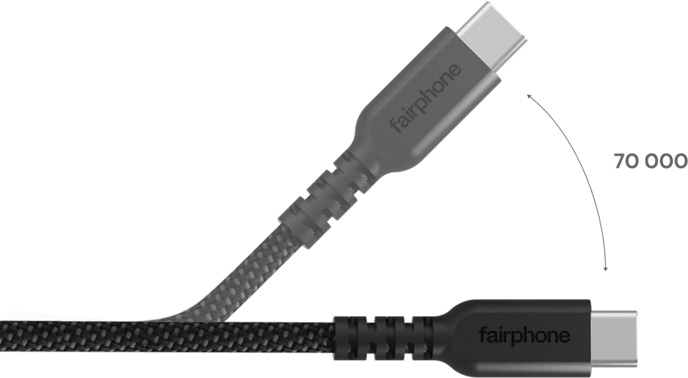 Fairphone USB-C Long Life Charging Cable 1m