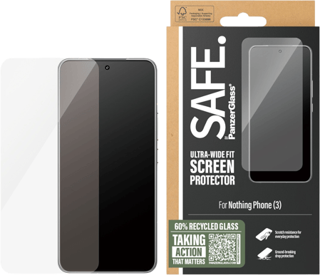 SAFE by PanzerGlass Nothing Phone 3 Ultra-Wide Fit w/Applicator