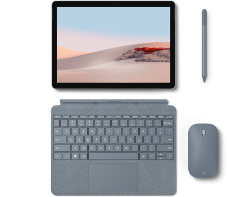 Microsoft Surface Go Type Cover Isblå