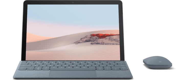 Microsoft Surface Go Type Cover Isblå