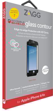InvisibleShield Contour Glass iPhone 7 Svart