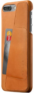 Mujjo Leather Wallet Case iPhone 7 Plus Gyllenbrun