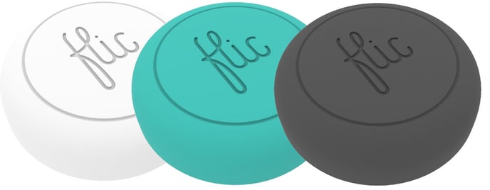 Flic Button, 3-pack Svart/Vit/Turkos