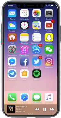 Krusell Sandby Cover iPhone X Stone