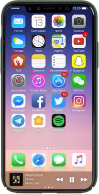 Krusell Sandby Cover iPhone X Moss