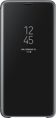 Samsung Galaxy S9+ Clear View Standing Cover Svart
