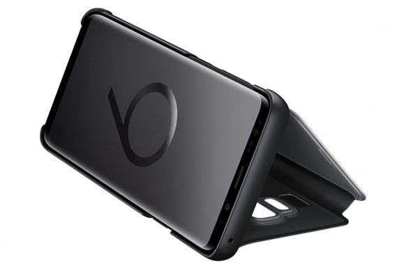 Samsung Galaxy S9+ Clear View Standing Cover Svart